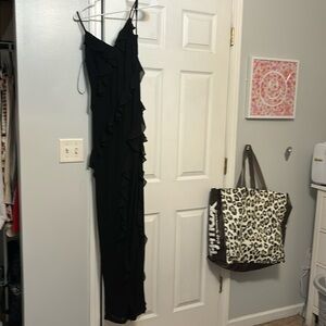 Black long dress, size medium